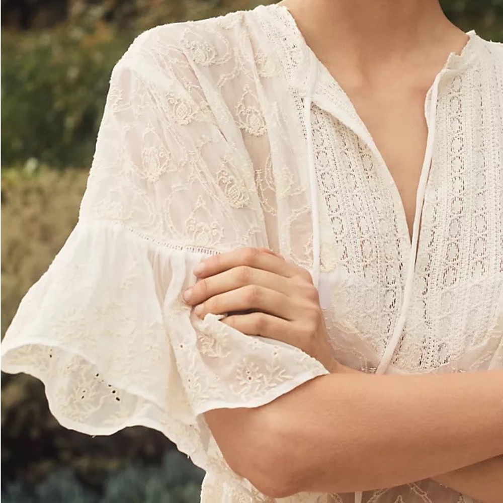 ✨ Anthropologie The Deco Tunic Sz M - Picture 2 of 5